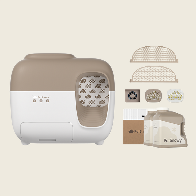 Litter Box Premium Set + Clumping Clay Litter × 2