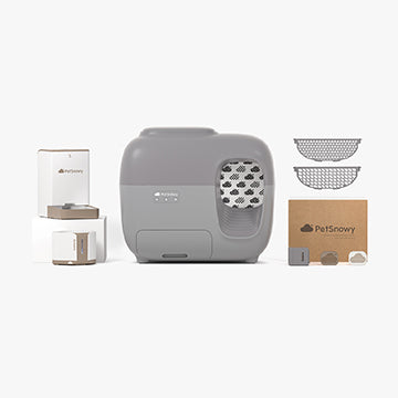 Litter Box Premium Set +Water Fountain + Pet Feeder