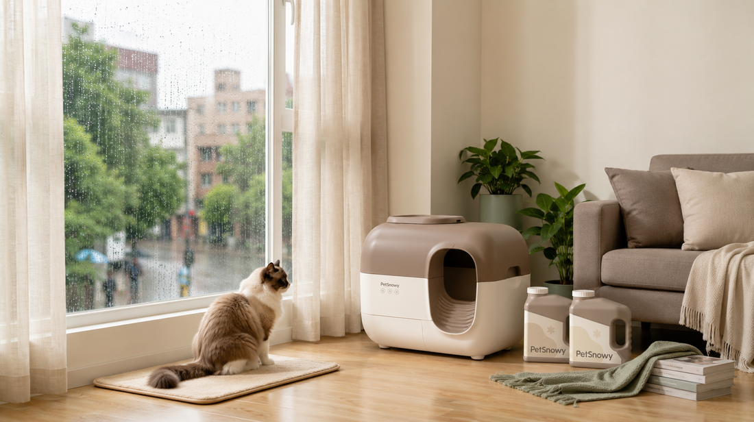 【梅雨の猫トイレ対策】猫砂が臭う・固まらない原因と今すぐできる対策