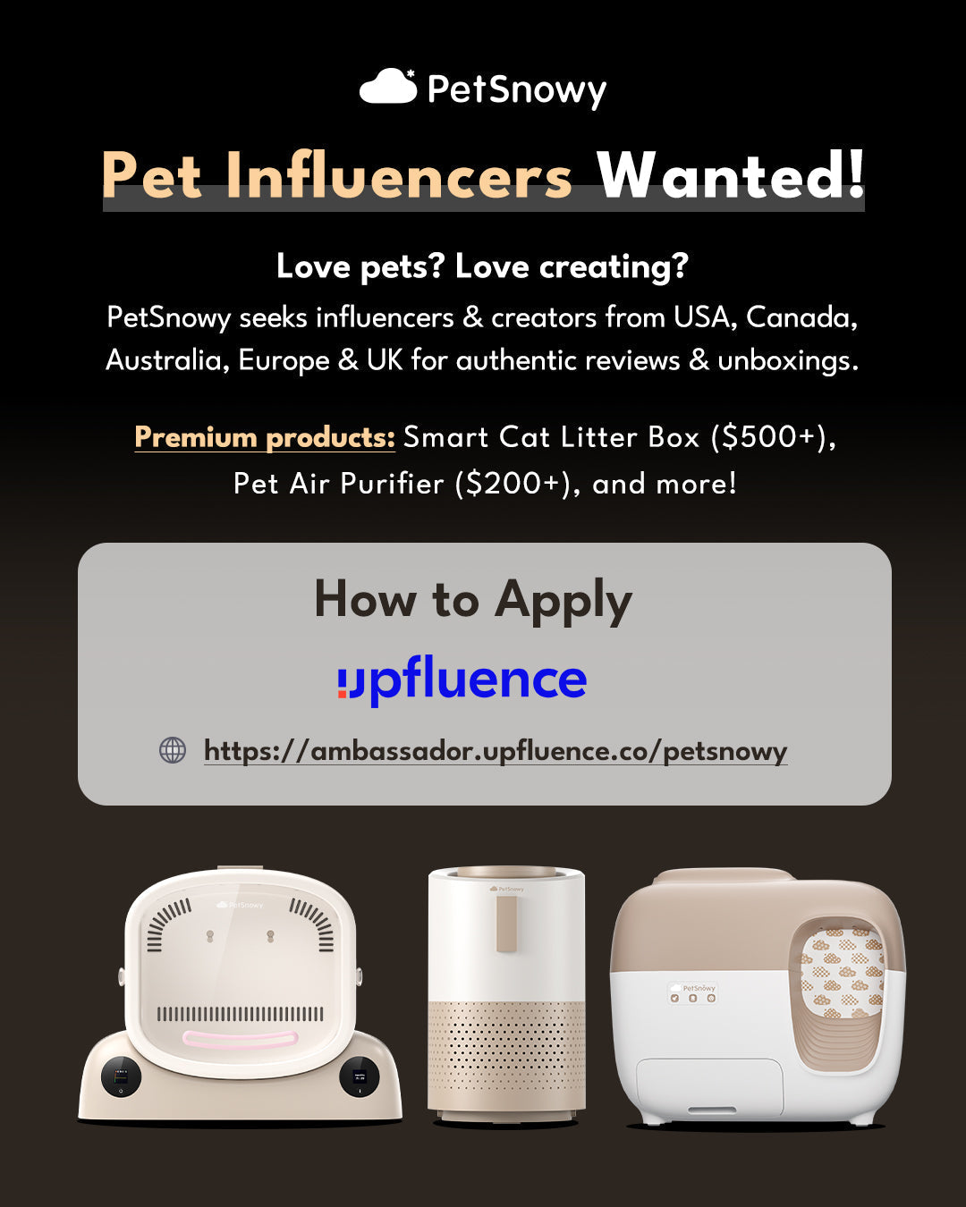 Influencers and Creators Wanted