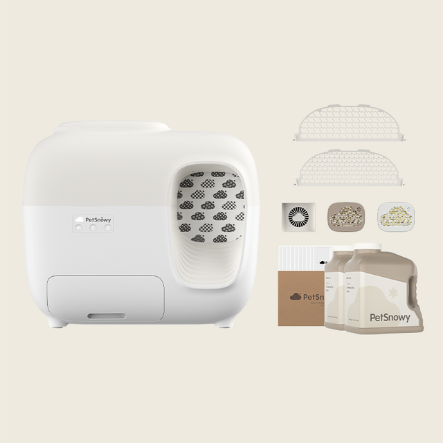 Litter Box Premium Set + Clumping Clay Litter × 2